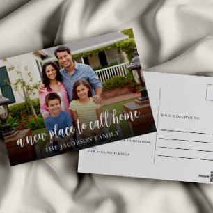 Een nieuwe plaats om de Foto van het Huis te roepe Briefkaart