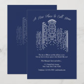 Een nieuwe plaats om de Verplaatsende Aankondiging (Voorkant / Achterkant)