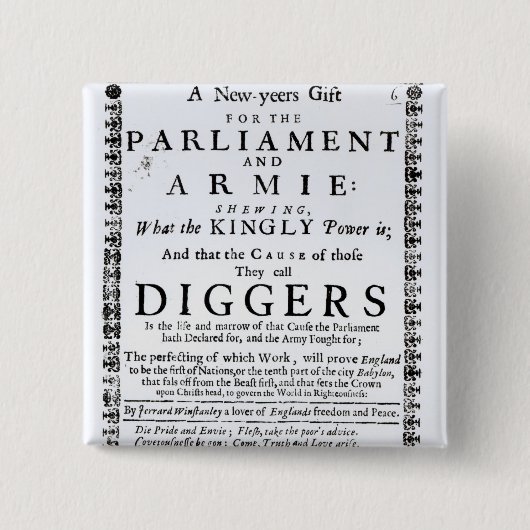 Een nieuwjaarsgeschenk vierkante button 5,1 cm (Voorkant)