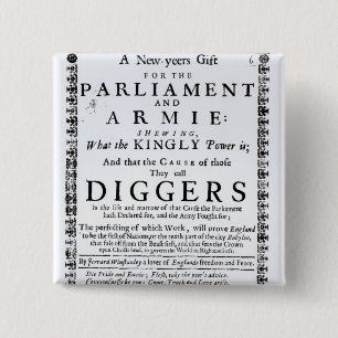 Een nieuwjaarsgeschenk vierkante button 5,1 cm