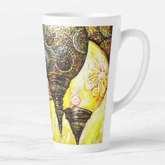 Een nog groter idee van kleur latte mok (Rechts)