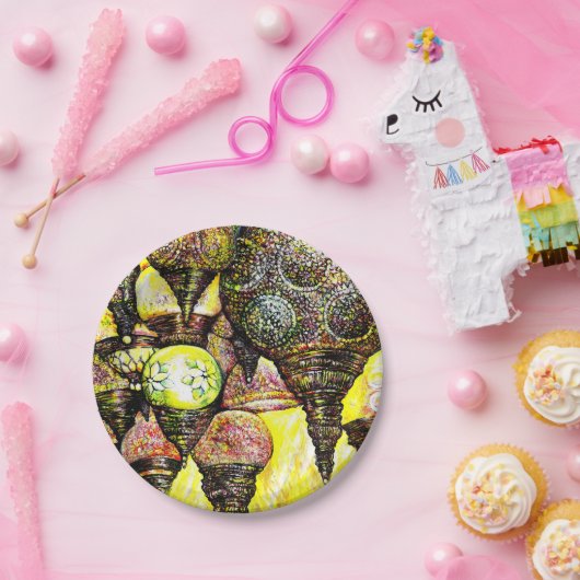 Een nog groter idee van kleur papieren bordje (Feest)