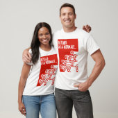 een normaal T-shirt met normale T-shirt retour (Unisex)
