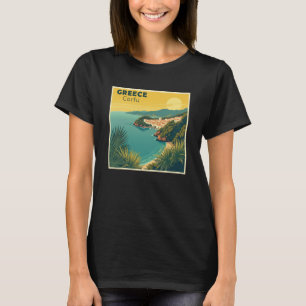 Een Nostalgische Klassieke Reisposter – Griekenlan T-shirt