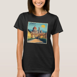 Een Nostalgische Klassieke Reisposter – Italië Flo T-shirt