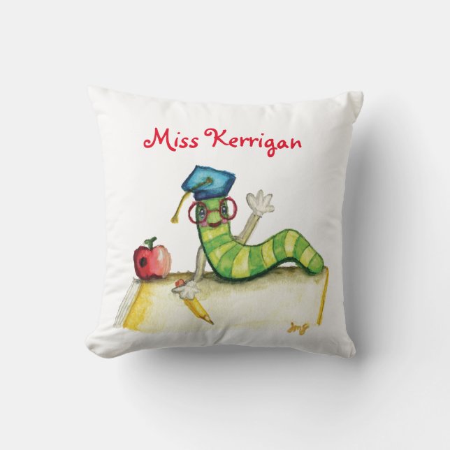 Een nota van de leraar kussen (Voorkant)