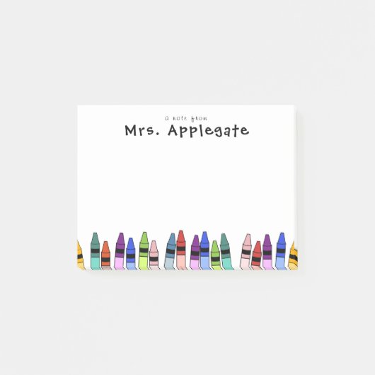 Een nota van de leraar post-it® notes (Voorkant)