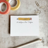 Een nota van de post-it nota van het leerpotlood post-it® notes