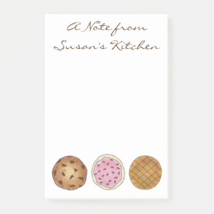Een nota van het keukenkeukenbont suikerkoekje post-it® notes
