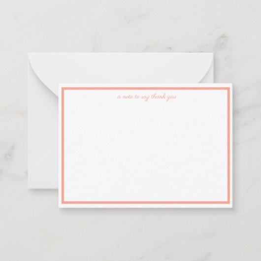 een notitie om u te bedanken notitiekaartje (Voorkant)