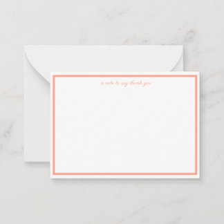 een notitie om u te bedanken notitiekaartje