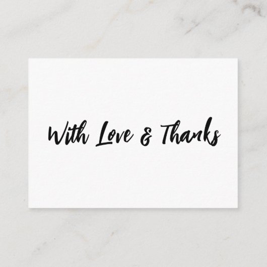 Een notitie over geschenken Casual handschrift bru Informatiekaartje