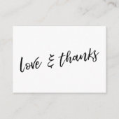 Een notitie over geschenken Casual handschrift bru Informatiekaartje (Achterkant)