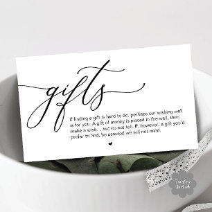 Een notitie over geschenken, Moderne Romantische b Informatiekaartje