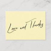 Een notitie over het moderne handschrift bruiloft informatiekaartje (Achterkant)