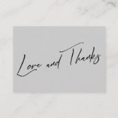 Een notitie over het moderne handschrift cadeautje informatiekaartje (Achterkant)