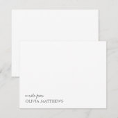 Een notitie uit scripttypografie Chic Note Kaart Notitiekaartje (Voorkant / Achterkant)