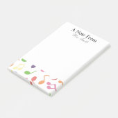 Een notitie van Colorful Music Note Musician (Schuin)