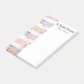 Een notitie van Colorful Music Note Musician (Schuin)