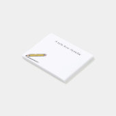 Een notitie van de leraar geïllustreerd eenvoudig  post-it® notes (Schuin)