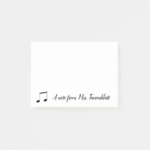 Een notitie van een muzikant post-it® notes