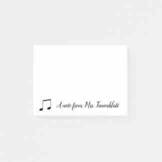 Een notitie van een muzikant post-it® notes