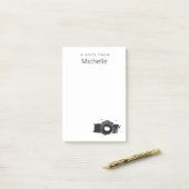 Een notitie van Fotograaf camera Gepersonaliseerd Post-it® Notes (Op bureau)