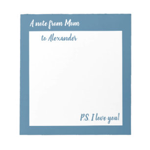 Een notitie van mam Persoonlijk notitieblok