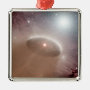 Een O-ster net achter een jonge, koelere ster Metalen Ornament