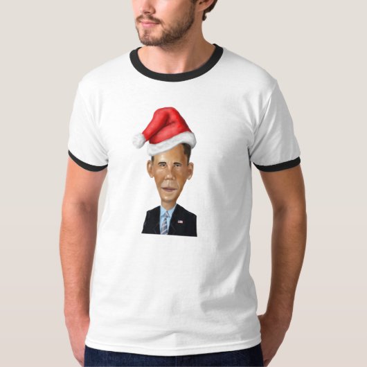 Een Obama Kerstmis T-shirt (Voorkant)