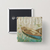 Een obligatie vierkante button 5,1 cm (Voorkant /achterkant)