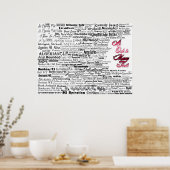 Een ode aan Vele Doopvonten Poster (Keuken)