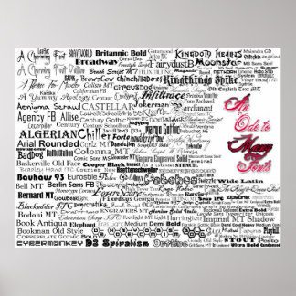 Een ode aan Vele Doopvonten Poster