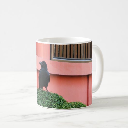 Een Oerwoud met grote vulling bedekt een baars op  Koffiemok (Voorkant rechts)