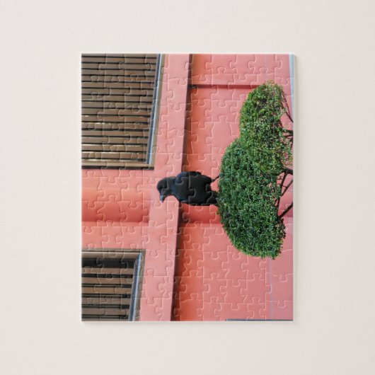Een Oerwoud met grote vulling bedekt een baars op  Legpuzzel (Verticaal)