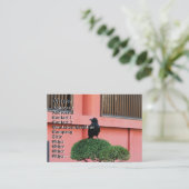 Een Oerwoud met grote vulling bedekt een baars op Visitekaartje (Staand voorkant)