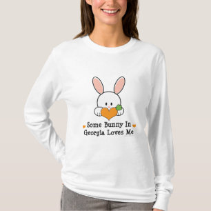 Een of andere Bunny in Georgia houdt van me, lang T-shirt