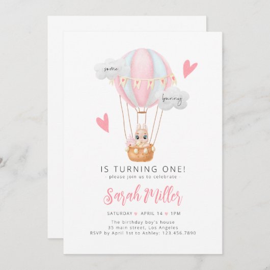 Een of andere Bunny is een eerste uitnodiging van  (Voorkant / Achterkant)