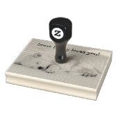 Een of andere konijn houdt van je sms rubberstempel (Stempel)