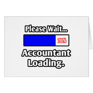 Een ogenblik geduld...Accountant aan het laden