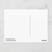 Een ogenblik van het protestbriefkaart van de briefkaart (Achterkant)