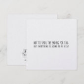 Een OKAY 5.25 x 5.25 kaart (Voorkant / Achterkant)