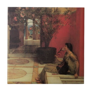 Een Oleander van Alma Tadema, Vintage Flowers Tegeltje