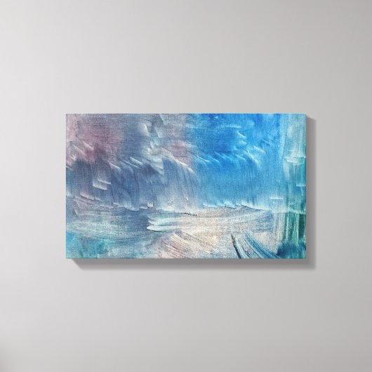 Een olieverfschilderij genaamd Palette van Samuel  Canvas Afdruk (Voorkant)