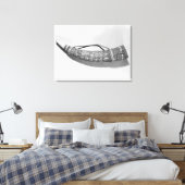 Een olifant canvas afdruk (Insitu (Slaapkamer))