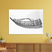 Een olifant canvas afdruk (Insitu (Woonkamer))