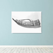 Een olifant canvas afdruk (Insitu (Houten vloer))