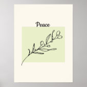 Een olijftak tekenen poster (Voorkant)