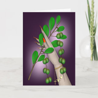 EEN OLIJFTAK VASTHOUDEN KAART