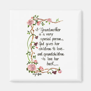 Een oma is een zeer speciale persoon magneet